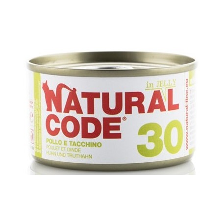 Natural Code 30 Pollo e Tacchino Jelly  85gr