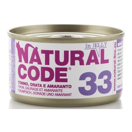 Natural Code 33 Tonno Orata e Mela  jelly85gr