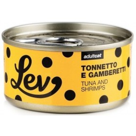 Lev Gatto Tonnetto e gamberetti Lattina 70gr