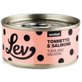Lev Gatto Tonnetto e Salmone  Lattina70gr