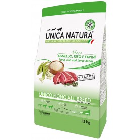 Unica Natura Cane Monoproteico All Breed Agnello 12kg