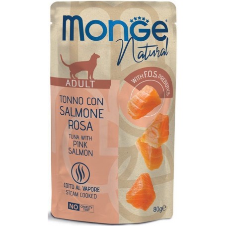 Monge Cat Buste Tonno Con Salmone 80Gr