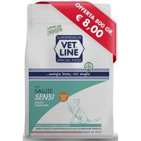Vetline Gatto Salute Sensi Maiale Grain Free 800gr