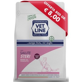 Vetline Gatto Salute Steri Maiale con Prosciutto 800gr