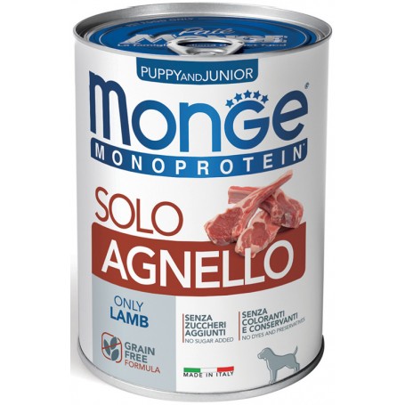 Monge Dog Pate' Monoproteico Puppy Agnello 400Gr