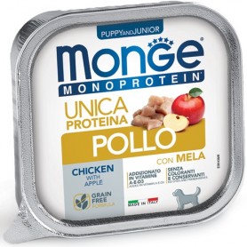 Monge Dog Pate' Fruit Junior Pollo-Mela 150Gr