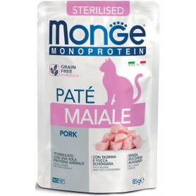 Monge Cat Bustine Patè Monoproteico Sterilised Maiale 85gr