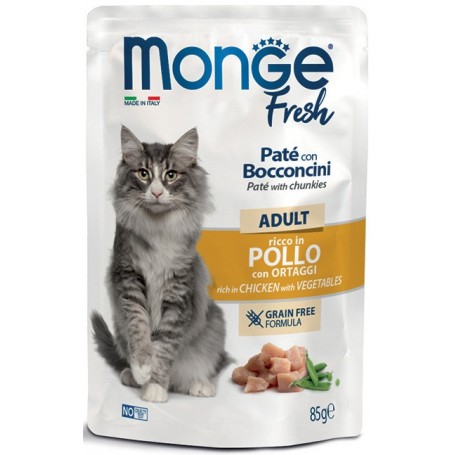 Monge Cat Fresh Bustine Adult Pollo con Ortaggi 85gr