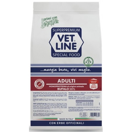 Vetline Cane Adulto Taglia piccola Bufalo 12,5Kg